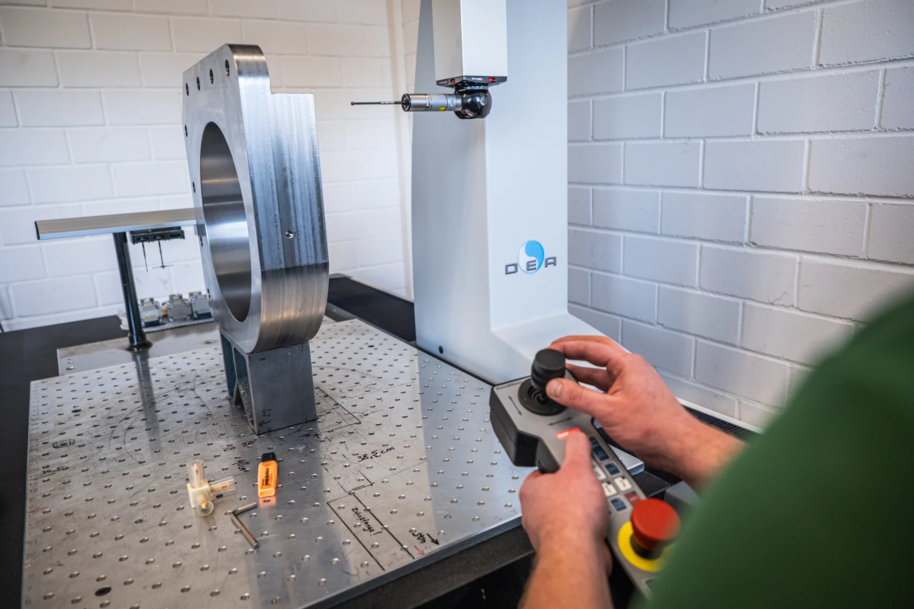 Bauteil auf der Koordinatenmessmaschine